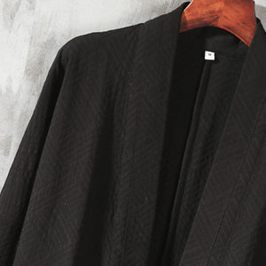 Printed Zen Cloak Linen Cape Coat