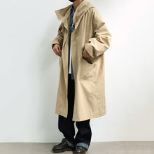 Load image into Gallery viewer, Japanese Retro Hooded Over-the-knee Coat
