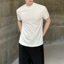 Load image into Gallery viewer, Slim High Elastic Cotton Half Turtleneck T-shirt
