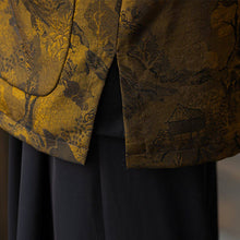 Load image into Gallery viewer, Retro Stand-up Collar Gradient Brocade Coat
