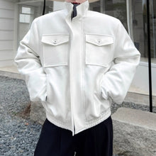 Load image into Gallery viewer, American Retro Plaid Patchwork Faux Two-piece Jacket
