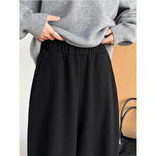 Load image into Gallery viewer, High-waisted Elasticated Casual Straight Trousers
