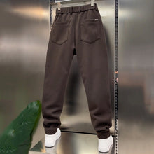 Load image into Gallery viewer, Slightly Tapered Loose Drape Elastic Waist Trousers
