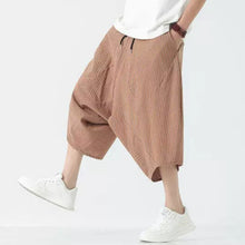 Load image into Gallery viewer, Stripe Lantern-shaped Loose-fitting Low-cut Baggy Pants
