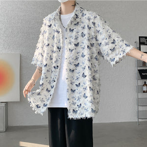 Tassel Butterfly Casual Shirt