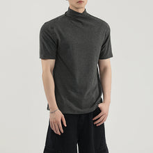 Load image into Gallery viewer, Straight Shoulder Jumpsuit Collar Knitted Slim Fit T-shirt
