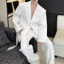Load image into Gallery viewer, French Rose-ribbon Suit Jacket Straight-leg Casual Trousers Two-piece Set
