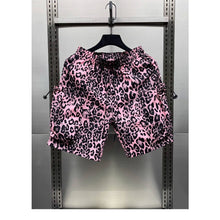 Load image into Gallery viewer, Leopard Print Quick-drying Loose-fitting Five-point Pants
