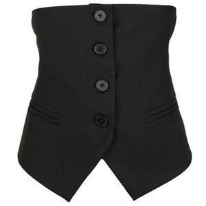 Adjustable Waist Half Suit Vest
