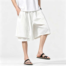 Load image into Gallery viewer, Ice Silk Loose-fitting Faux Two-piece Shorts
