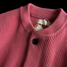 Load image into Gallery viewer, Heavyweight Cotton Crewneck Button Up Knitted Cardigan
