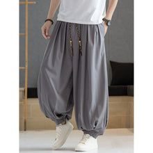 Load image into Gallery viewer, Loose Draped Ankle Tied Casual Harem Pants

