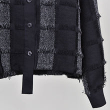 Load image into Gallery viewer, Tassel-trimmed Patchwork Lapel Loose Shirt
