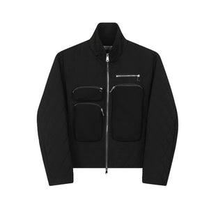 Stand Collar Three-dimensional Multi-pocket Jacket