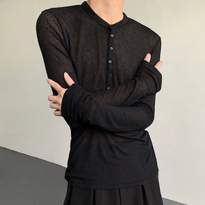 Slim Fit See-through Bottoming Shirt