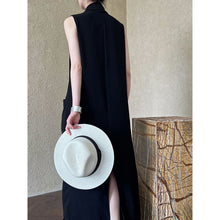 Load image into Gallery viewer, V-neck Sleeveless Twist-waist Dress
