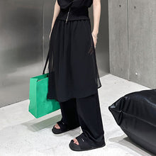 Load image into Gallery viewer, Retro Multi-layer Stitching Mesh Trousers
