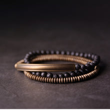 Load image into Gallery viewer, Retro Multi-layer Volcanic Stone Bracelet
