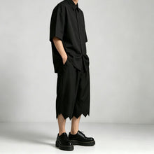 Load image into Gallery viewer, Unisex Loose-Fit Irregular-Hem Shorts
