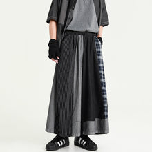Load image into Gallery viewer, Retro Denim Patchwork Casual Distressed Drape Culottes
