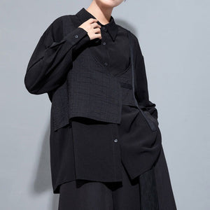Fake Two-piece Loose Casual Shirt