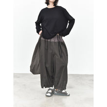 Load image into Gallery viewer, Women's Side Drawstring Hanging Tie Adjustable Loose Long Sleeve T-Shirt
