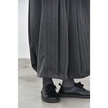 Load image into Gallery viewer, Women's Shadow Pinstripe Pleated Elastic-waist Fluid Draped Loose Wide-leg Pants
