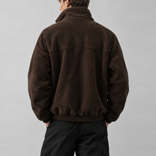 Load image into Gallery viewer, Japanese Retro Style Lamb Wool Cotton Coat
