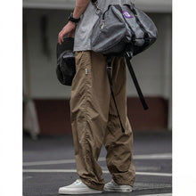 Load image into Gallery viewer, Khaki Japanese Waterproof Breathable Loose Casual Pants
