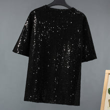 Load image into Gallery viewer, Gold Sequin Nightclub Stage T-shirt
