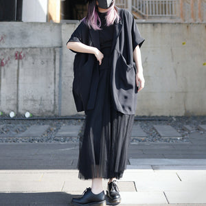 Japanese Loose Thin Chiffon Suit Cardigan