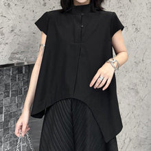 Load image into Gallery viewer, Women's Irregular Stand-up Collar Casual Shirt
