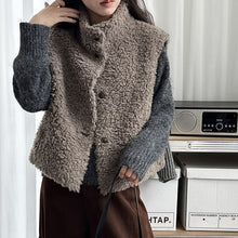 Load image into Gallery viewer, Sleeveless Faux Lamb Wool Vest
