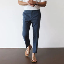 Load image into Gallery viewer, Casual Cotton-Linen Straight-Leg Trousers
