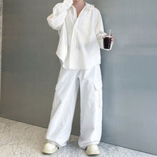 Load image into Gallery viewer, Casual Loose Hooded Shirt Jacket
