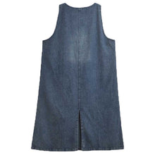 Load image into Gallery viewer, Retro Sleeveless Denim V-Neck Dress
