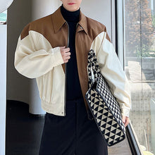 Load image into Gallery viewer, Retro Contrast Lapel Silhouette Jacket
