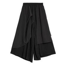 Load image into Gallery viewer, Women's Japanese Loose Draped Cropped Culottes Casual Pants
