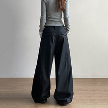 Load image into Gallery viewer, American Retro Loose Straight Pleated Scimitar Pants
