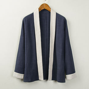 Vintage Cotton Linen Hanfu Cardigan