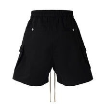 Load image into Gallery viewer, Dark Drawstring Cargo Pocket Three-dimensional Loose Shorts
