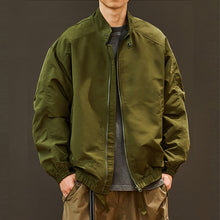 Load image into Gallery viewer, Stand-up Collar Loose Casual Solid Color Jacket
