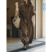 Load image into Gallery viewer, Women's Casual Tencel Wide-Leg Elastic Waist Jumpsuit
