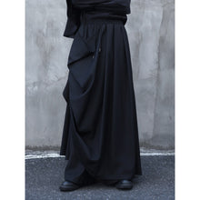 Load image into Gallery viewer, Irregular Double-layered Floor-length Culottes Wide-leg Trousers
