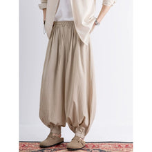 Load image into Gallery viewer, Loose Wide Leg Ankle Tied Lantern Pants
