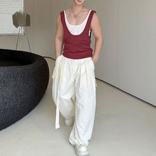 Load image into Gallery viewer, Contrast Color Layered Casual Sleeveless Vest
