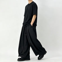 Load image into Gallery viewer, Japanese Elastic-waist Casual Cropped Wide-leg Pants
