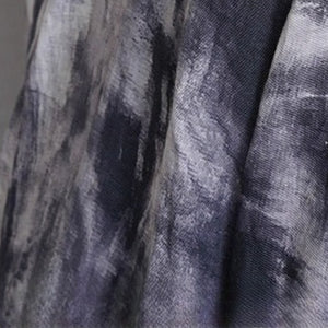 Ink-print Cross-neck Short Cardigan