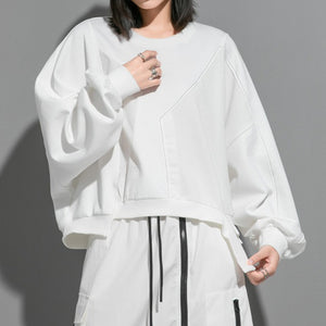 Batwing Sleeve Casual Loose Sweatshirt