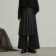 Load image into Gallery viewer, Detachable Samurai Wide Leg Pleated Culottes
